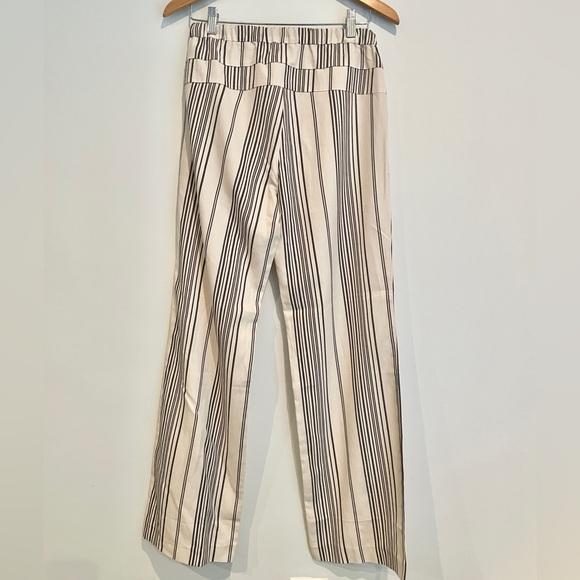 Ecru Brand Berber Stripe Silk & Cotton Pants Women’s Small - Picture 2 of 5